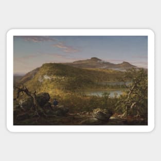 A View of the Two Lakes and Mountain House, Catskill Mountains, Morning by Thomas Cole Magnet